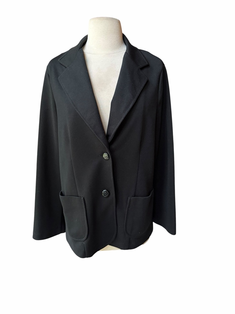 1970s rrrruss Double Knit Poly “Working Girl” Blazer